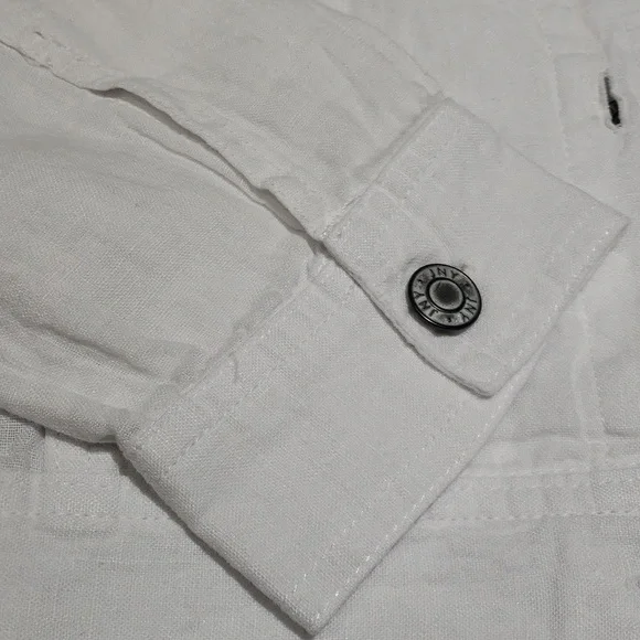 NWT JNY  white 100%linen white jackets - Picture 6 of 16